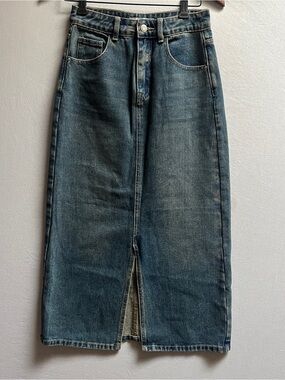 Bruncher Women's Denim Midi Skirt S